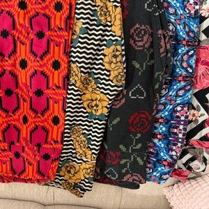 One size Lularoe leggings 5 pair